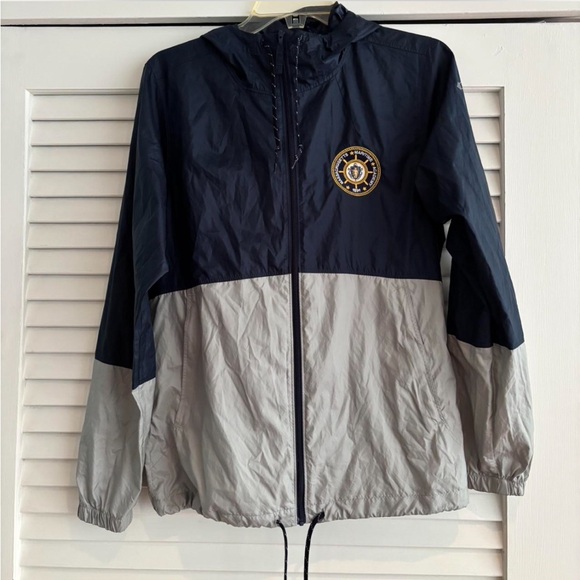 Massachusetts Maritime Hooded Windbreaker - Picture 1 of 5